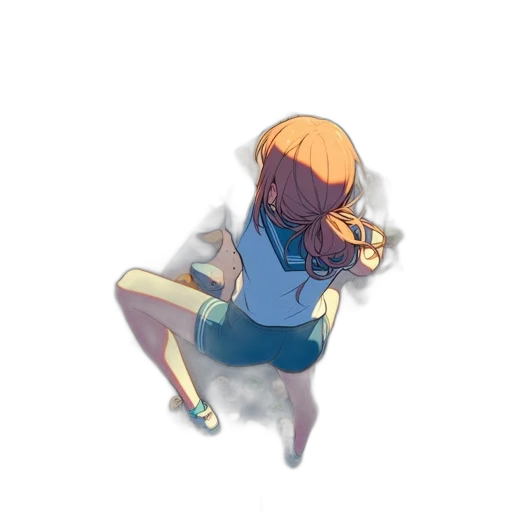 weapon, dress, creature, hair transparent PNG cut-out