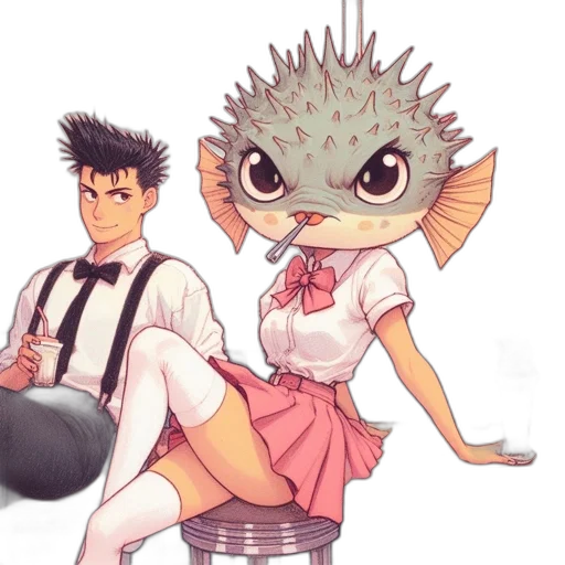 creature, staff, animal, anime transparent PNG cut-out