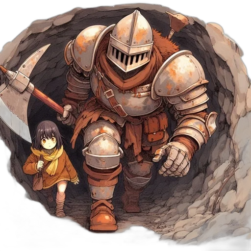 robot, weapon, sword, creature transparent PNG cut-out