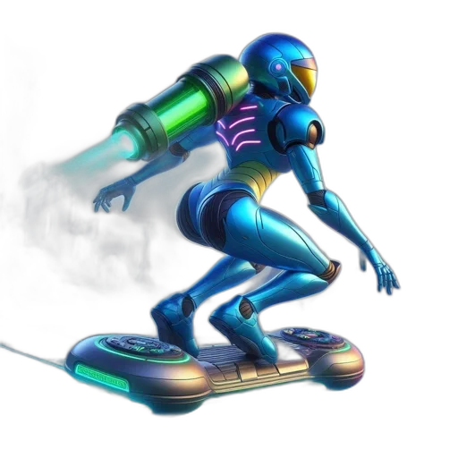 robot, concept art, cyberpunk, vaporwave transparent PNG cut-out