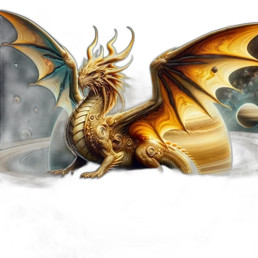 dragon, fantasy art, concept art, photorealistic transparent PNG cut-out