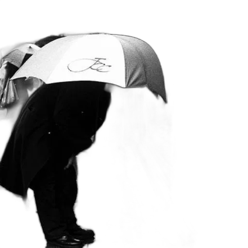umbrella, jacket, staff, hat transparent PNG cut-out