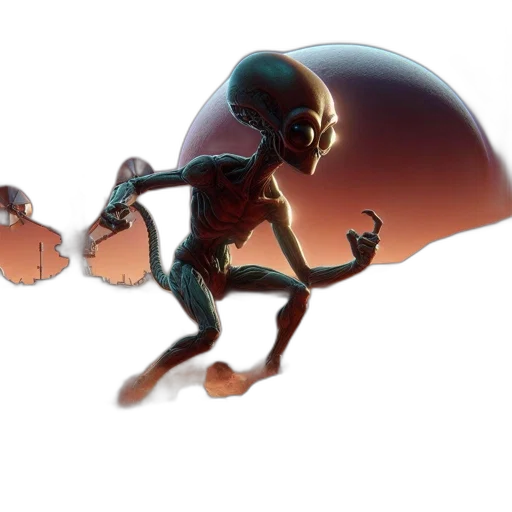 creature, robot, mask, concept art transparent PNG cut-out