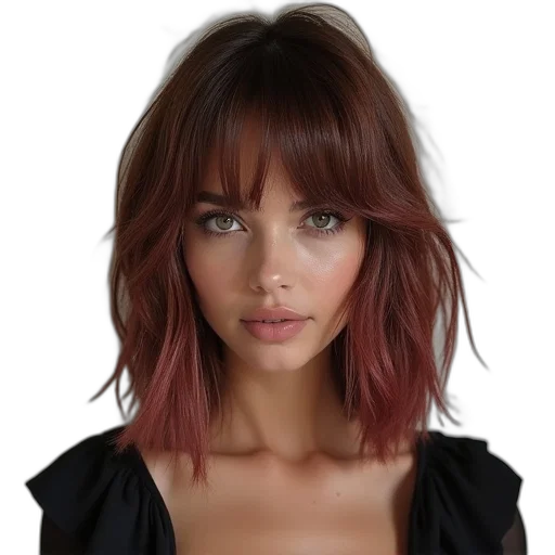 hair, face, hat, photorealistic transparent PNG cut-out