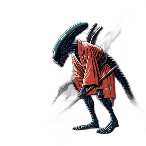 jacket, mask, creature, dragon transparent PNG cut-out
