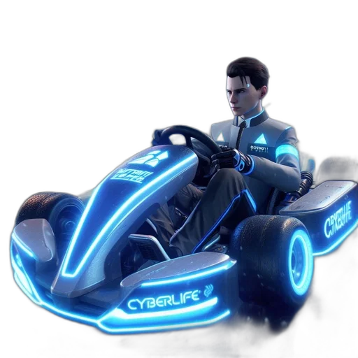 car, robot, concept art, 3d render transparent PNG cut-out