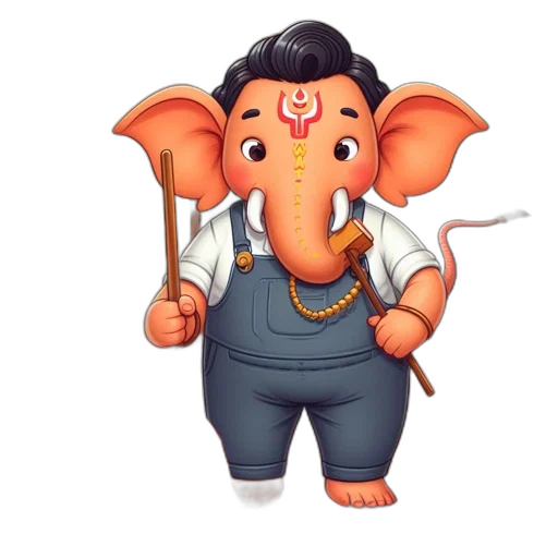 staff, concept art, 3d render, cartoon transparent PNG cut-out