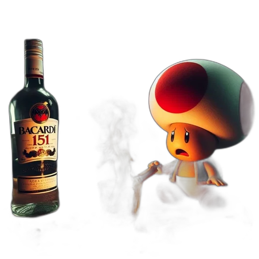 bottle, concept art, 3d render, pixel art transparent PNG cut-out