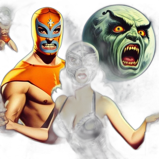 mask, comic book art, concept art, fantasy art transparent PNG cut-out