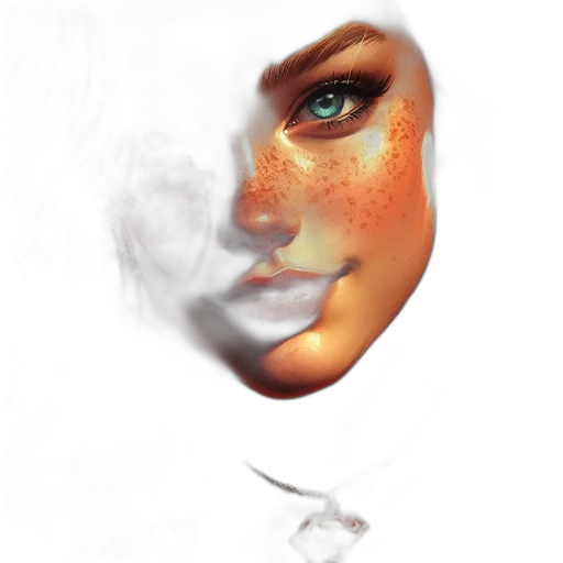 face, mask, photorealistic, fantasy art transparent PNG cut-out