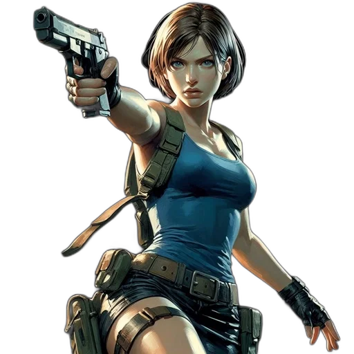 weapon, concept art, comic book art, female transparent PNG cut-out