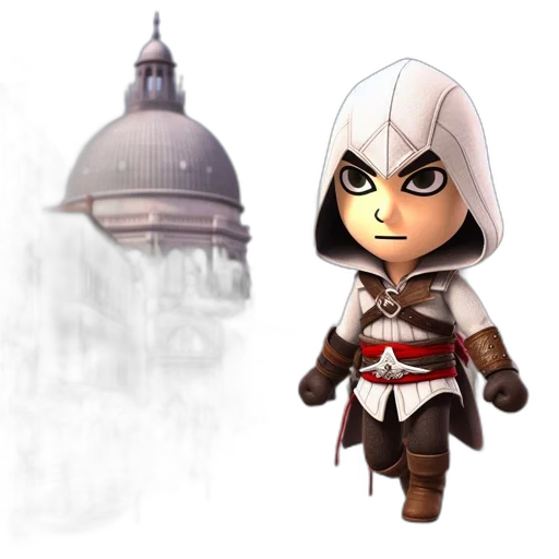 concept art, fantasy art, 3d render, pixel art transparent PNG cut-out