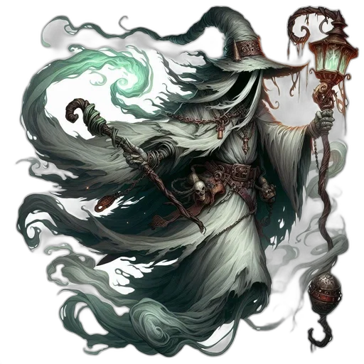 staff, creature, mask, concept art transparent PNG cut-out