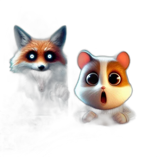 animal, mask, 3d render, concept art transparent PNG cut-out