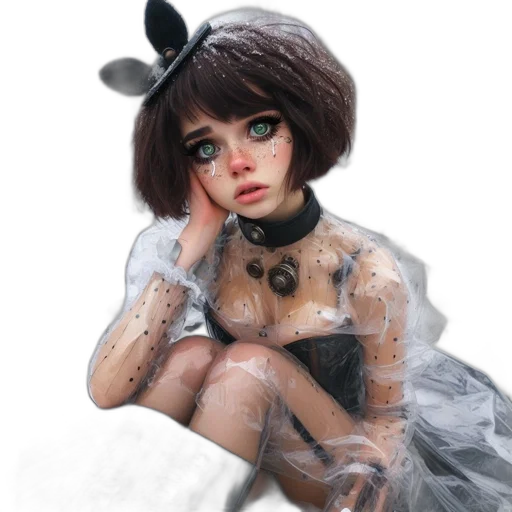 dress, mask, robot, creature transparent PNG cut-out