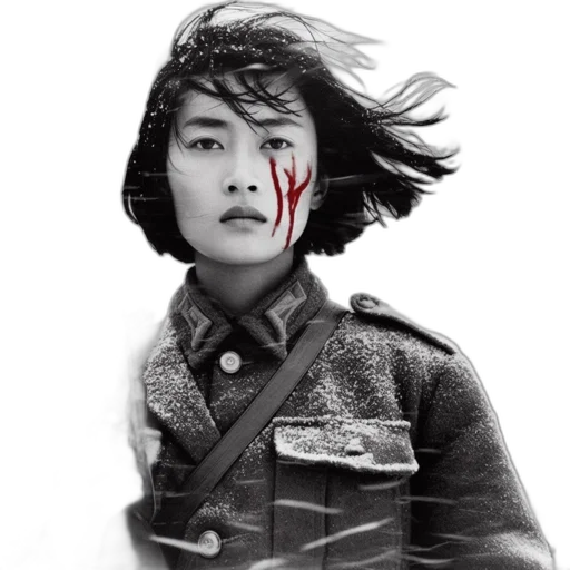 face, weapon, photorealistic, comic book art transparent PNG cut-out