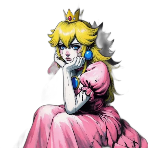dress, crown, face, concept art transparent PNG cut-out