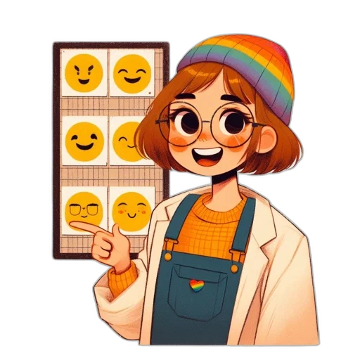 hat, face, jacket, staff transparent PNG cut-out