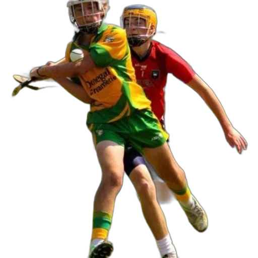 two, players, field, hockey transparent PNG cut-out