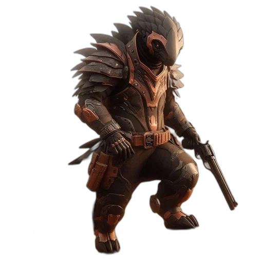 creature, mask, weapon, dragon transparent PNG cut-out