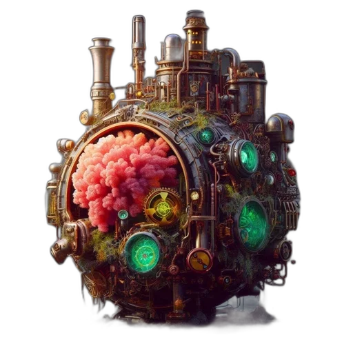 robot, crown, weapon, concept art transparent PNG cut-out
