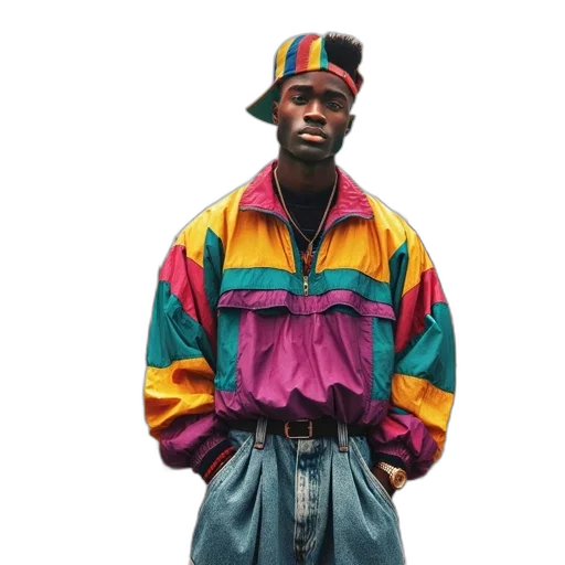 jacket, hat, face, staff transparent PNG cut-out