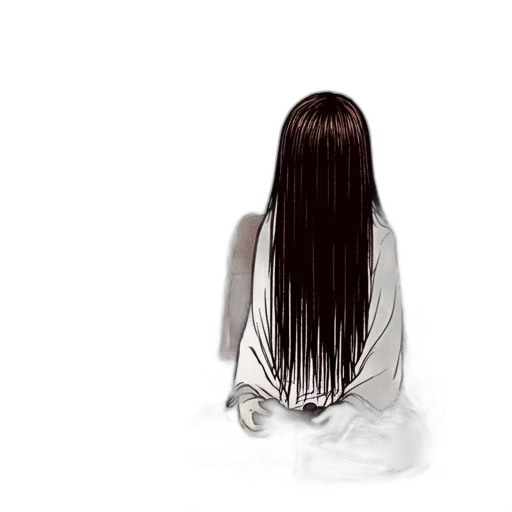 hair, dress, staff, creature transparent PNG cut-out