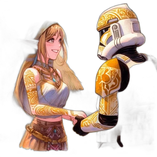 robot, sword, weapon, staff transparent PNG cut-out