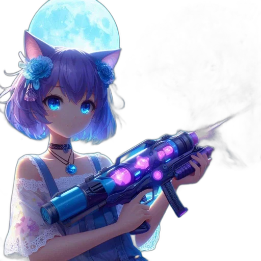 weapon, staff, sword, robot transparent PNG cut-out