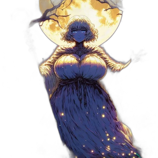 dress, concept art, fantasy art, comic book art transparent PNG cut-out