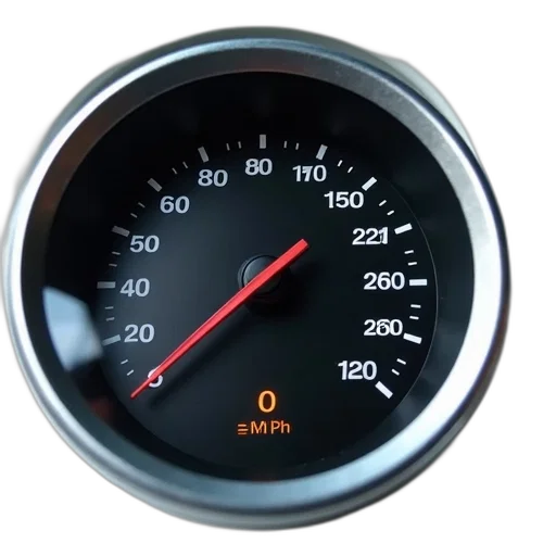 car, close-up, view, speedometer transparent PNG cut-out