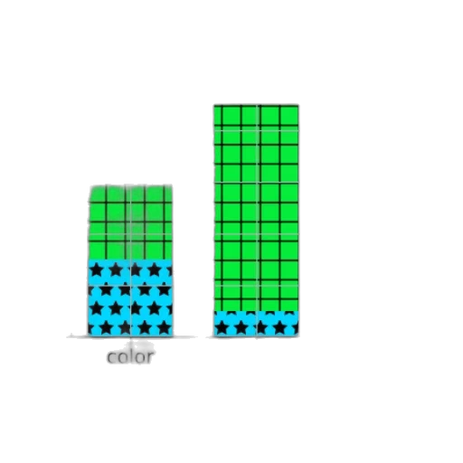 pixel art, 3d render, blue, green transparent PNG cut-out