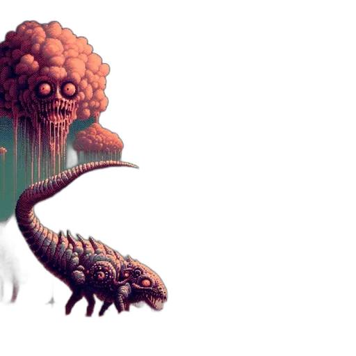 creature, dragon, animal, hair transparent PNG cut-out