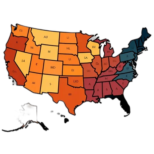 red, colorful, detailed, map transparent PNG cut-out