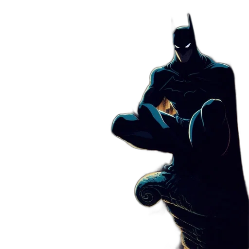 comic book art, concept art, batman, stands transparent PNG cut-out