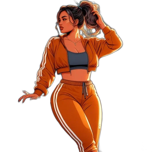 jacket, staff, concept art, comic book art transparent PNG cut-out