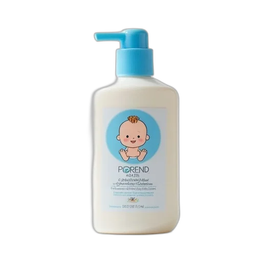 bottle, baby, shampoo, blue transparent PNG cut-out