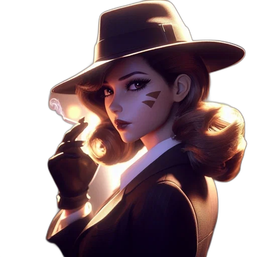 hat, staff, face, jacket transparent PNG cut-out