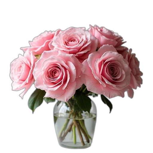 flower, crown, photorealistic, 3d render transparent PNG cut-out