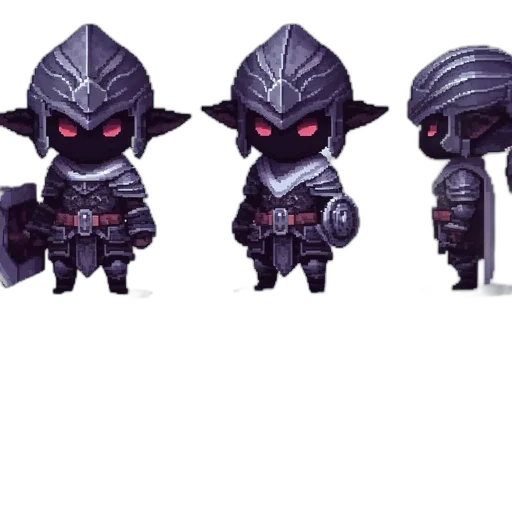 concept art, pixel art, 3d render, fantasy art transparent PNG cut-out