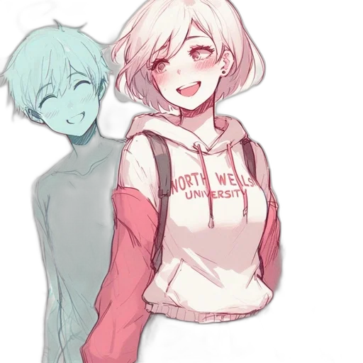 jacket, staff, watercolor, anime transparent PNG cut-out