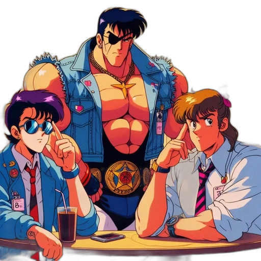 jacket, food, vaporwave, concept art transparent PNG cut-out