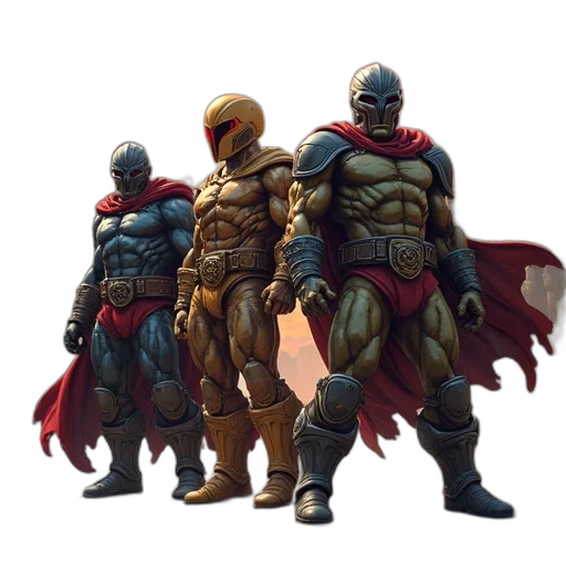 concept art, comic book art, 3d render, fantasy art transparent PNG cut-out
