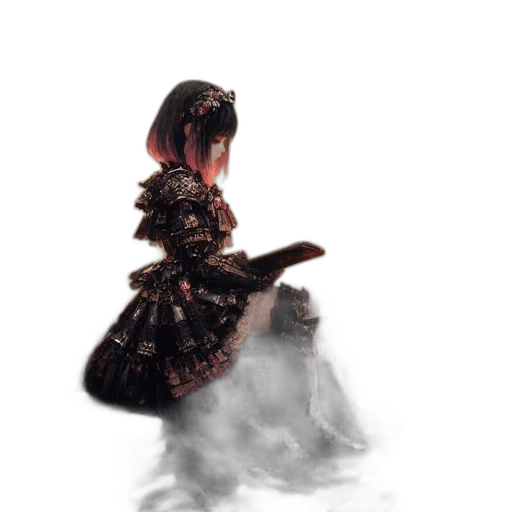 dragon, dress, mask, creature transparent PNG cut-out