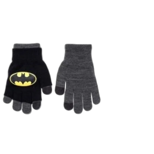 three, pairs, batman-themed, gloves transparent PNG cut-out