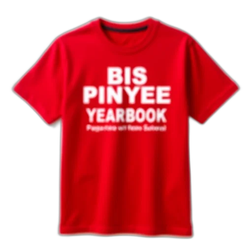 red, t-shirt, text, bis transparent PNG cut-out