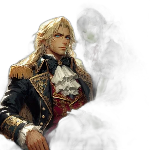 jacket, sword, fantasy art, concept art transparent PNG cut-out
