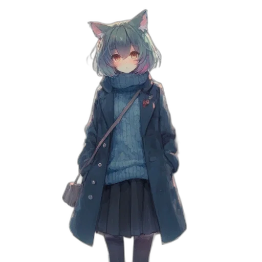 jacket, staff, animal, creature transparent PNG cut-out