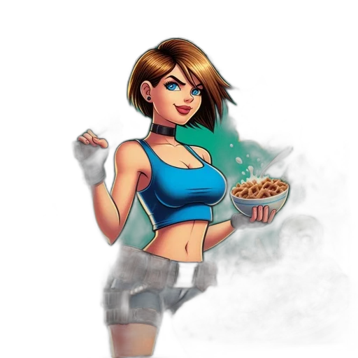 food, concept art, pixel art, comic book art transparent PNG cut-out