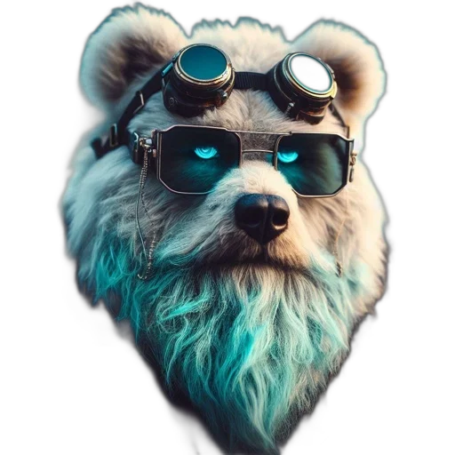 animal, jacket, face, staff transparent PNG cut-out